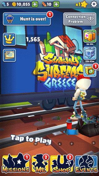 地铁跑酷希腊国际服