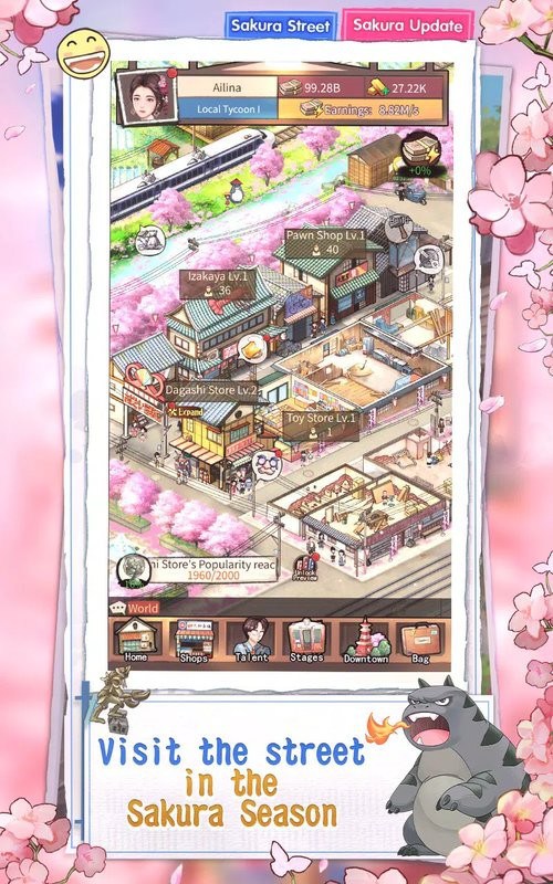 营业中旧时光商店街最新版(Sakura Street: Tycoon) 营业中旧时光商店街游戏
