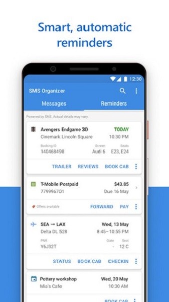 sms organizer app