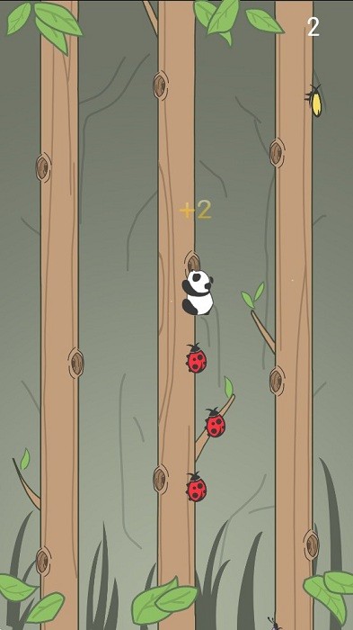 熊猫爬树小游戏