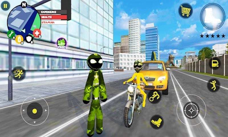 火柴人城市绳索英雄手游