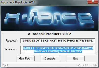 autocad2012注册机
