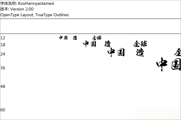 ksw般若教育汉字字体