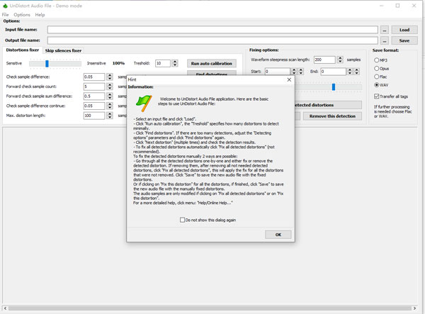 UnDistort Audio File
