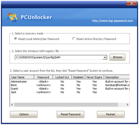 pcunlocker winpe pro专业版(windows密码破解工具)