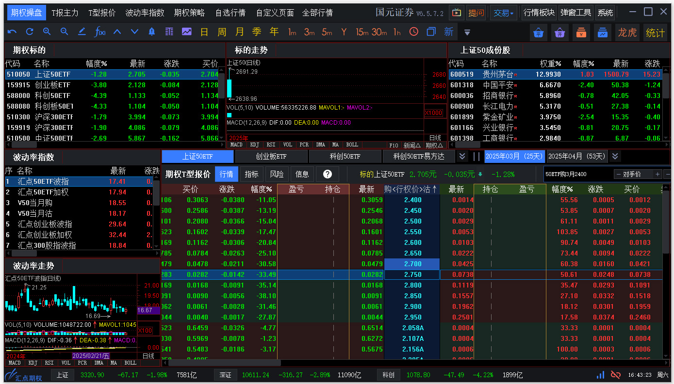 国元证券汇点股票期权交易系统
