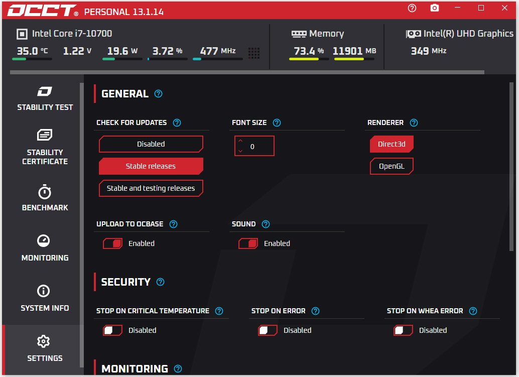 OCCT(电源检测软件)