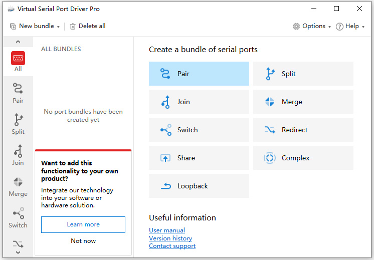 虚拟串口工具vspd