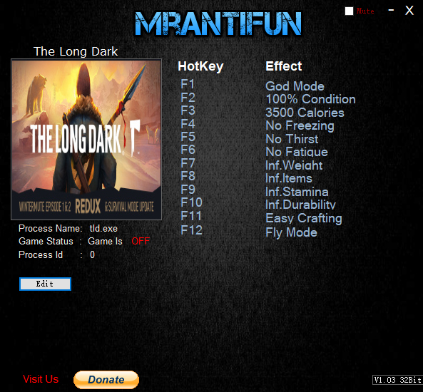 漫漫长夜十二项修改器