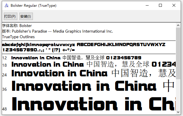 bolster regular字体