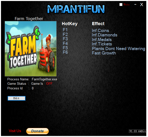 一起玩农场6项修改器