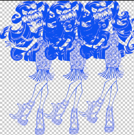 卡通美女模特ps笔刷