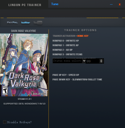黑蔷薇女武神多项修改器下载