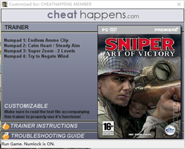 狙击手胜利的艺术修改器下载