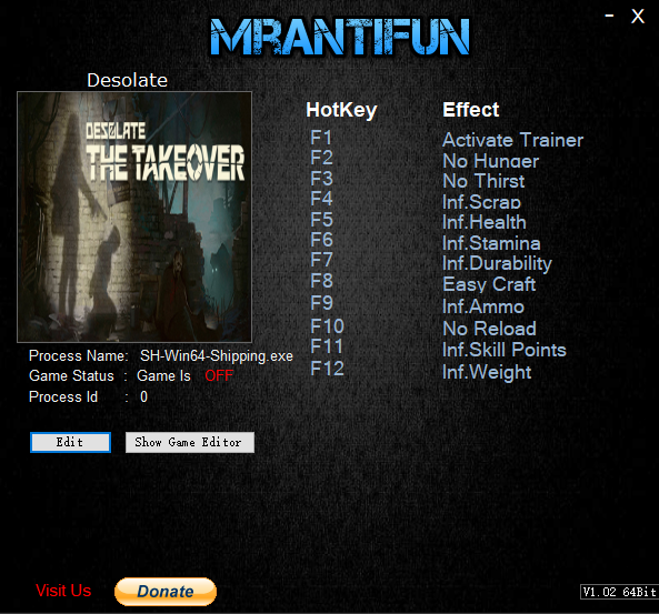 荒无人烟多项修改器下载