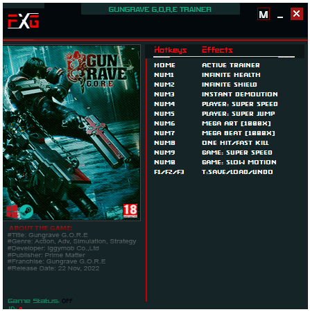 铳墓GORE十一项修改器