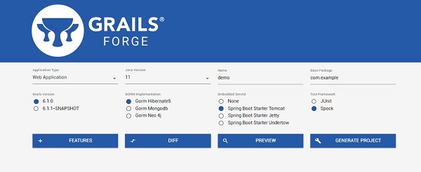 Grails程序框架下载安装