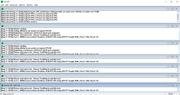 Prime95(CPU稳定性测试)下载