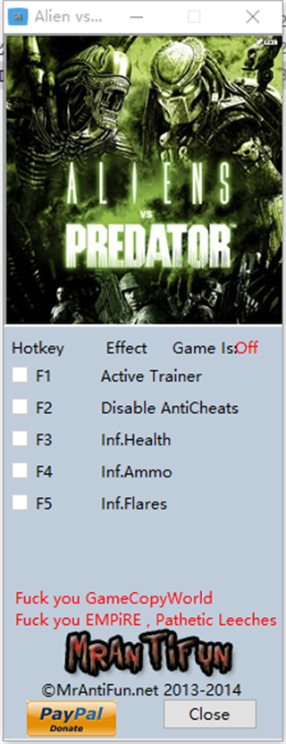 异形大战铁血战士修改器下载