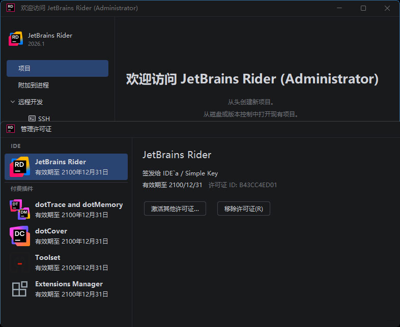jetbrains rider 2026中文版